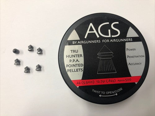 Piombini 5.5mm 22 AGS pointed Effebi Plinking Diabolo Airgun Pellets Shooting