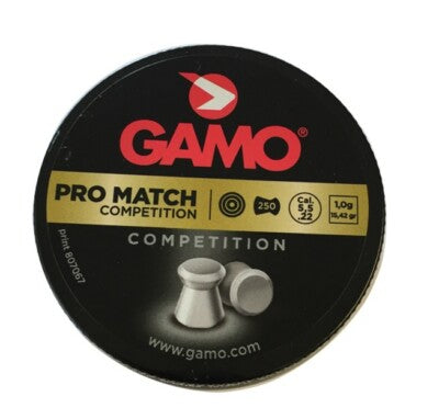 5.5 Gamo Pro Match pellets for air rifles, airguns, sport pellets