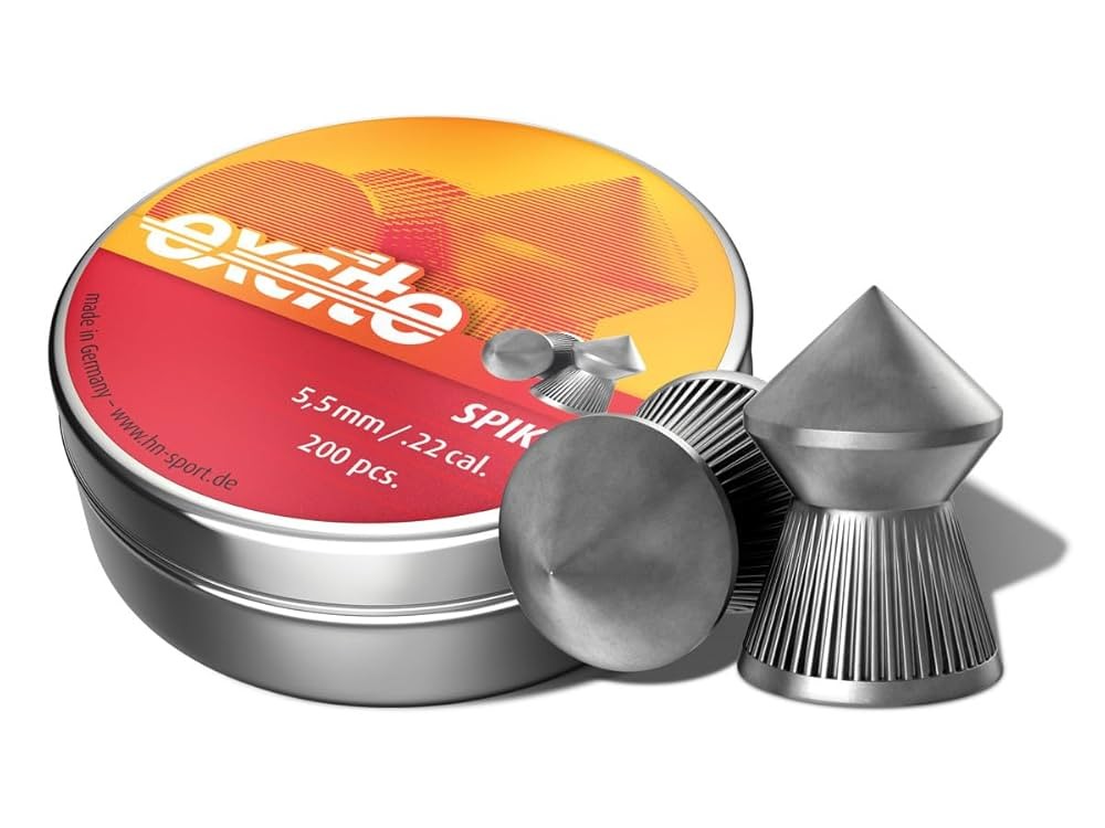 5.5mm h&amp;n excite spike pellets for compressed air rifle plombs plinking co2