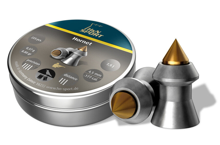 5.5mm 22 Hornet H&amp;N Plinking Diabolo Airguns Pellets CO2 Hunting Shots