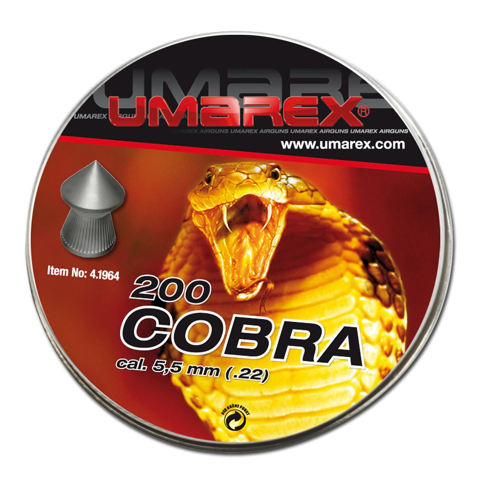PIOMBINI 5.5 22 UMAREX COBRA DIABOLO AIR RIFLE AIRGUN PLINKING