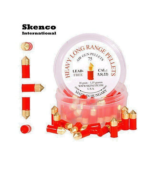 Skenco 5.5mm Heavy Long Range Pellets for Air Rifles and Airguns 
